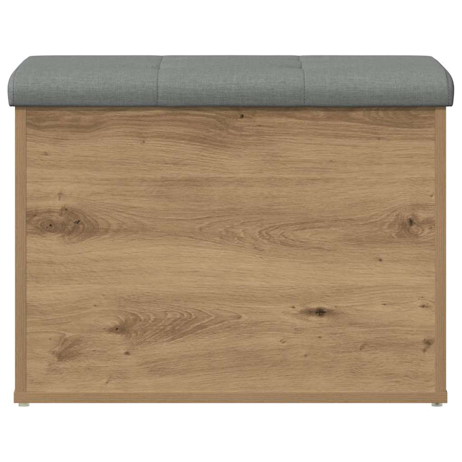 Storage Bench Artisan Oak 62x42x45 cm Engineered Wood