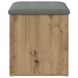 Storage Bench Artisan Oak 62x42x45 cm Engineered Wood - Top-Down View