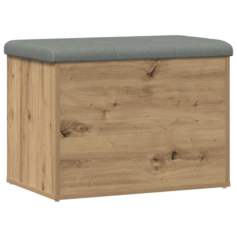 Storage Bench Artisan Oak 62x42x45 cm Engineered Wood