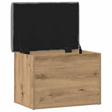 Storage Bench Artisan Oak 62x42x45 cm Engineered Wood - Close-Up Angle