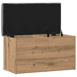 Storage Bench Artisan Oak 82x42x45 cm Engineered Wood - Front View
