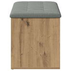 Storage Bench Artisan Oak 102x42x45 cm Engineered Wood