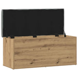 Storage Bench Artisan Oak 102x42x45 cm Engineered Wood - 45-Degree Angle