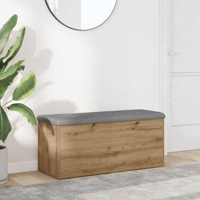 Storage Bench Artisan Oak 102x42x45 cm Engineered Wood