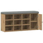 Shoe Bench Artisan Oak 102x32x50 cm Engineered Wood
