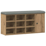 Shoe Bench Artisan Oak 102x32x50 cm Engineered Wood