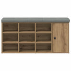 Shoe Bench Artisan Oak 102x32x50 cm Engineered Wood