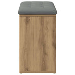Shoe Bench Artisan Oak 82x32x50 cm Engineered Wood