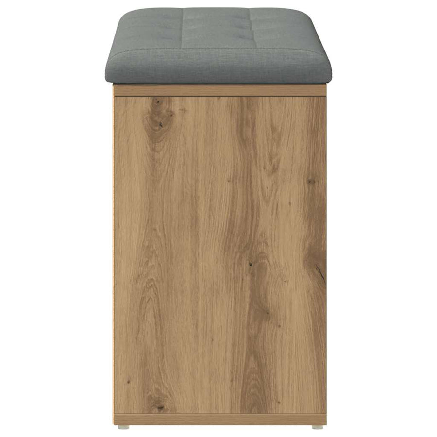 Shoe Bench Artisan Oak 82x32x50 cm Engineered Wood