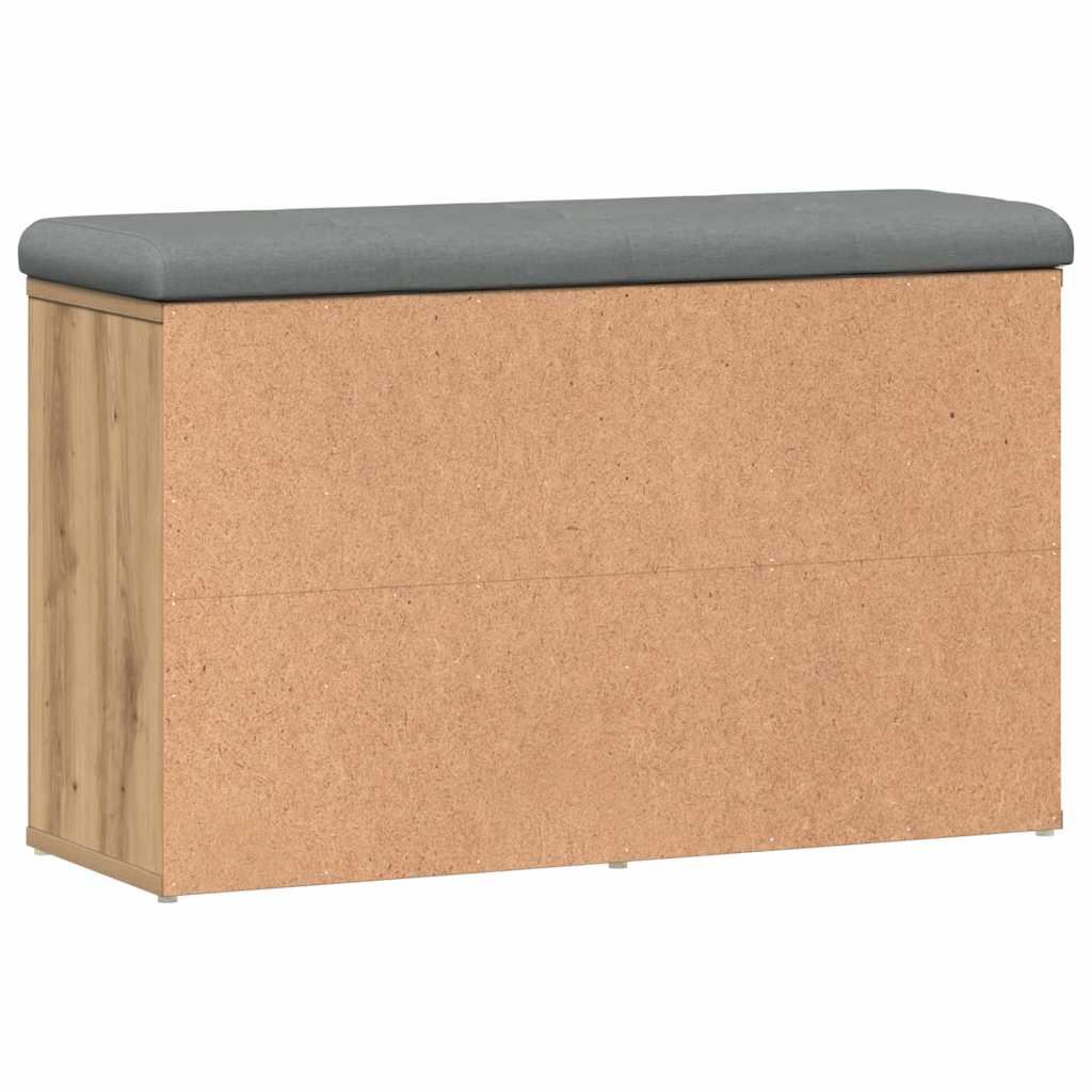 Shoe Bench Artisan Oak 82x32x50 cm Engineered Wood