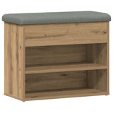 Shoe Bench Artisan Oak 62x32x50 cm Engineered Wood