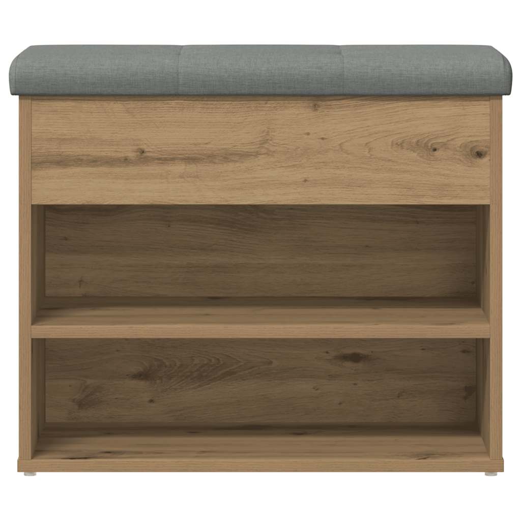 Shoe Bench Artisan Oak 62x32x50 cm Engineered Wood