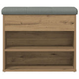 Shoe Bench Artisan Oak 62x32x50 cm Engineered Wood