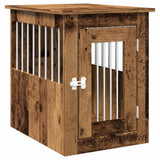 Dog Crate Furniture Old Wood 45x62x59 cm Engineered Wood - Front View