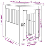Dog Crate Furniture Old Wood 45x62x59 cm Engineered Wood