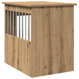 Dog Crate Furniture Artisan Oak 45x62x59 cm Engineered Wood - Close-Up Angle