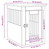 Dog Crate Furniture Artisan Oak 45x62x59 cm Engineered Wood