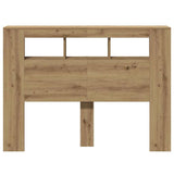 LED Headboard Artisan Oak 140x18.5x103.5 cm Engineered Wood