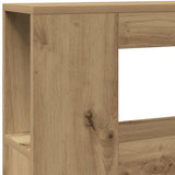 LED Headboard Artisan Oak 140x18.5x103.5 cm Engineered Wood - Extra Image