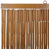 Insect Door Curtain Palm Tree Print 90x220 cm Bamboo - Top-Down View