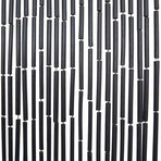 Insect Door Curtain Dark Grey 90x220 cm Bamboo