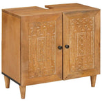 Bathroom Sink Cabinet Light Brown 62 x 33 x 58 cm