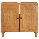 Bathroom Sink Cabinet Light Brown 62 x 33 x 58 cm