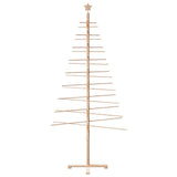 Wooden Christmas Tree for Decoration 210 cm Solid Wood Pine