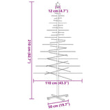 Wooden Christmas Tree for Decoration 210 cm Solid Wood Pine - Low Angle