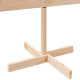 Wooden Christmas Tree for Decoration 150 cm Solid Wood - Rear View