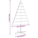 Wooden Christmas Tree for Decoration 150 cm Solid Wood