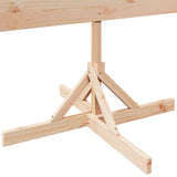 Wooden Christmas Tree for Decoration 180 cm Solid Wood - Rear View