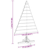 Wooden Christmas Tree for Decoration 180 cm Solid Wood