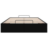 Ottoman Storage Bed Frame without Mattress Black King Single Faux Leather