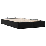 Ottoman Storage Bed Frame without Mattress Black King Single Faux Leather - Extra Image