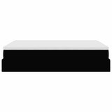Ottoman Bed with Mattress Black Double Faux Leather - Extra Image