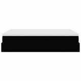 Ottoman Bed with Mattress Black Queen Faux Leather - Extra Image
