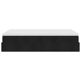 Ottoman Bed with Mattress Black King Single Fabric - Extra Image