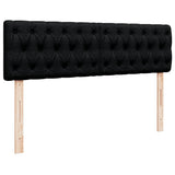 Ottoman Bed with Mattress Black Double Fabric