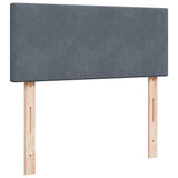 Ottoman Bed with Mattress Dark Grey King Single Velvet - Extra Image