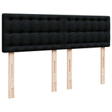 Ottoman Bed with Mattress & LEDs Black Double Fabric