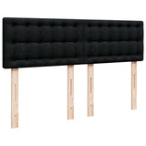 Ottoman Bed with Mattress & LEDs Black Queen Fabric - Extra Image