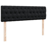 Ottoman Bed with Mattress & LEDs Black Double Velvet - Extra Image