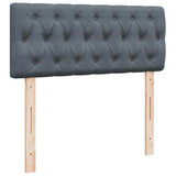 Ottoman Bed with Mattress & LEDs Dark Grey King Single Velvet - Extra Image