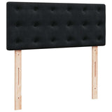 Ottoman Bed with Mattress & LEDs Black King Single Velvet - Extra Image