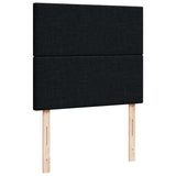 Ottoman Bed with Mattress Black King Single Fabric - Extra Image