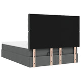 Ottoman Bed with Mattress Dark Grey Queen Fabric - Extra Image