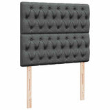 Ottoman Bed with Mattress Dark Grey King Single Fabric - Extra Image