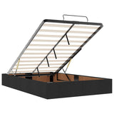 Ottoman Bed with Mattresses Black King Single Velvet - Extra Image