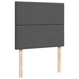 Ottoman Bed with Mattress & LEDs Dark Grey King Single Fabric - Extra Image